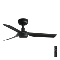 FARO 33822 - Takfläkt MINI PUNT S svart diameter 90 cm + fjärrkontroll