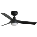 FARO 33822WT-1TW - LED Dimbar takfläkt MINI PUNT S LED/10W/230V 2700/4000/6000K svart diameter 90 cm Wi-Fi Tuya + fjärrkontroll