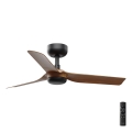 FARO 33823 - Takfläkt MINI PUNT S brun/svart diameter 90 cm + fjärrkontroll