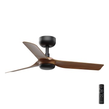 FARO 33823 - Takfläkt MINI PUNT S brun/svart diameter 90 cm + fjärrkontroll