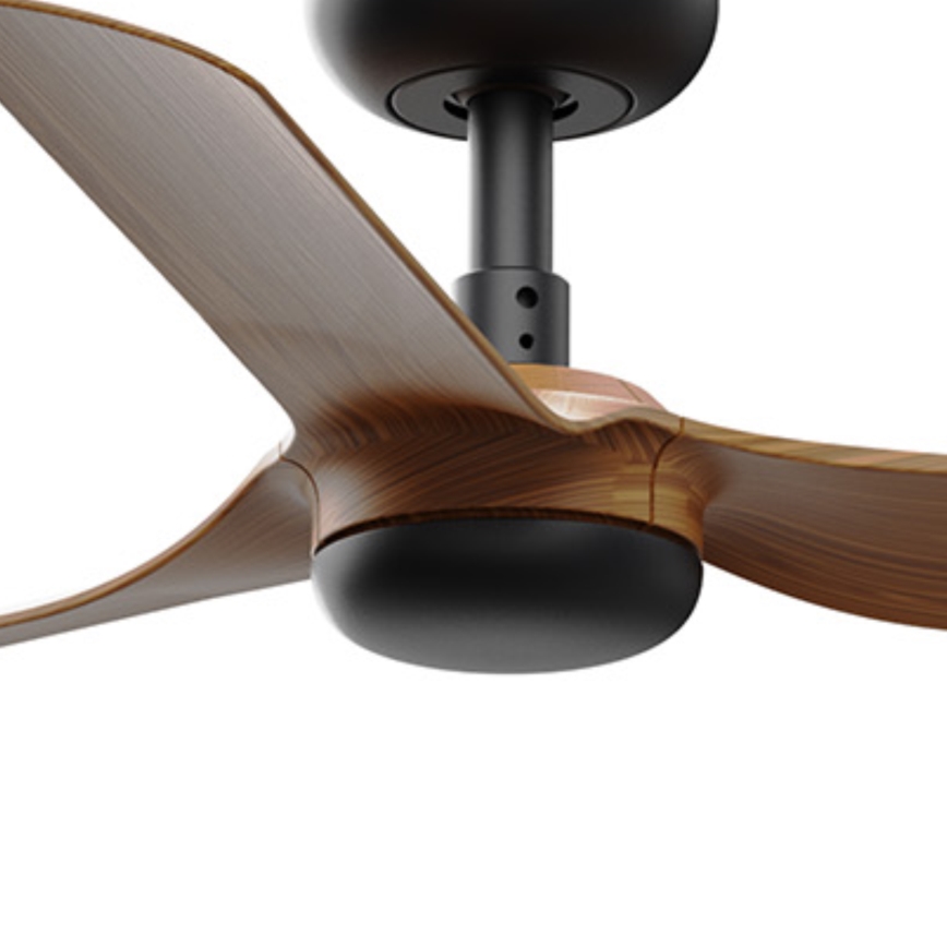 FARO 33823 - Takfläkt MINI PUNT S brun/svart Ø 90 cm + fjärrkontroll