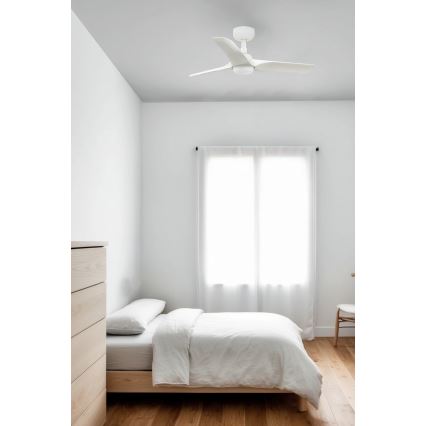 FARO 33824WT-1TW - LED Dimbar takfläkt HEY S LED/10W/230V 2700/4000/6000K vit diameter 90 cm Wi-Fi Tuya + fjärrkontroll
