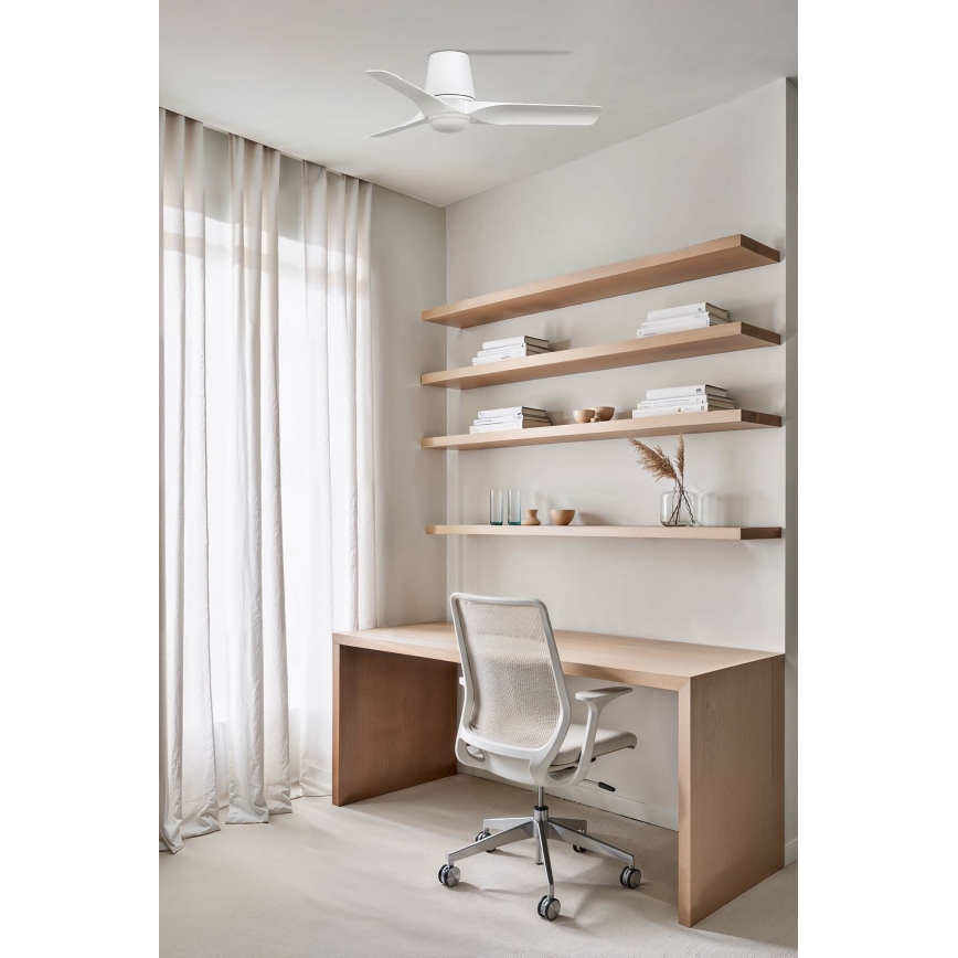 FARO 33826-1TW - LED Dimbar takfläkt HEY TUB S LED/10W/230V 2700/4000/6000K vit diameter 90 cm + fjärrkontroll