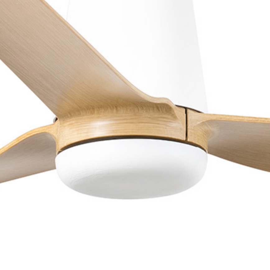 FARO 33829 - Takfläkt PUNT TUB M brun/vit diameter 130 cm + fjärrkontroll