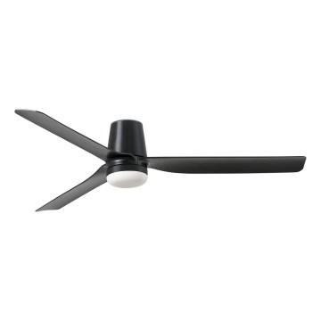 FARO 33830-1TW - LED Dimbar takfläkt PUNT TUB M LED/18W/230V 3000/4200/6500K diameter 130 cm svart + fjärrkontroll