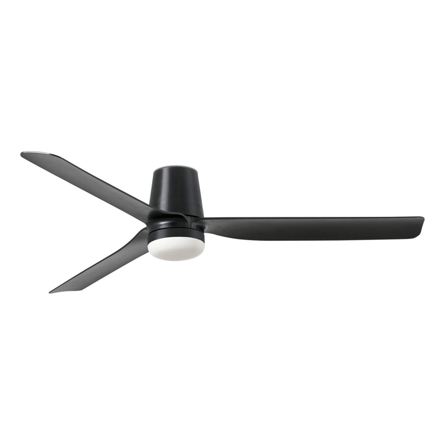 FARO 33830-1TW - LED Dimbar takfläkt PUNT TUB M LED/18W/230V 3000/4200/6500K diameter 130 cm svart + fjärrkontroll