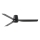 FARO 33830 - Takfläkt PUNT TUB M svart diameter 130 cm + fjärrkontroll