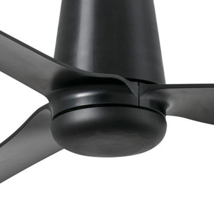 FARO 33830 - Takfläkt PUNT TUB M svart diameter 130 cm + fjärrkontroll