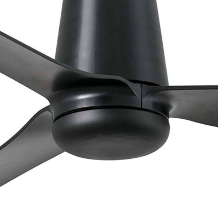 FARO 33830 - Takfläkt PUNT TUB M svart diameter 130 cm + fjärrkontroll