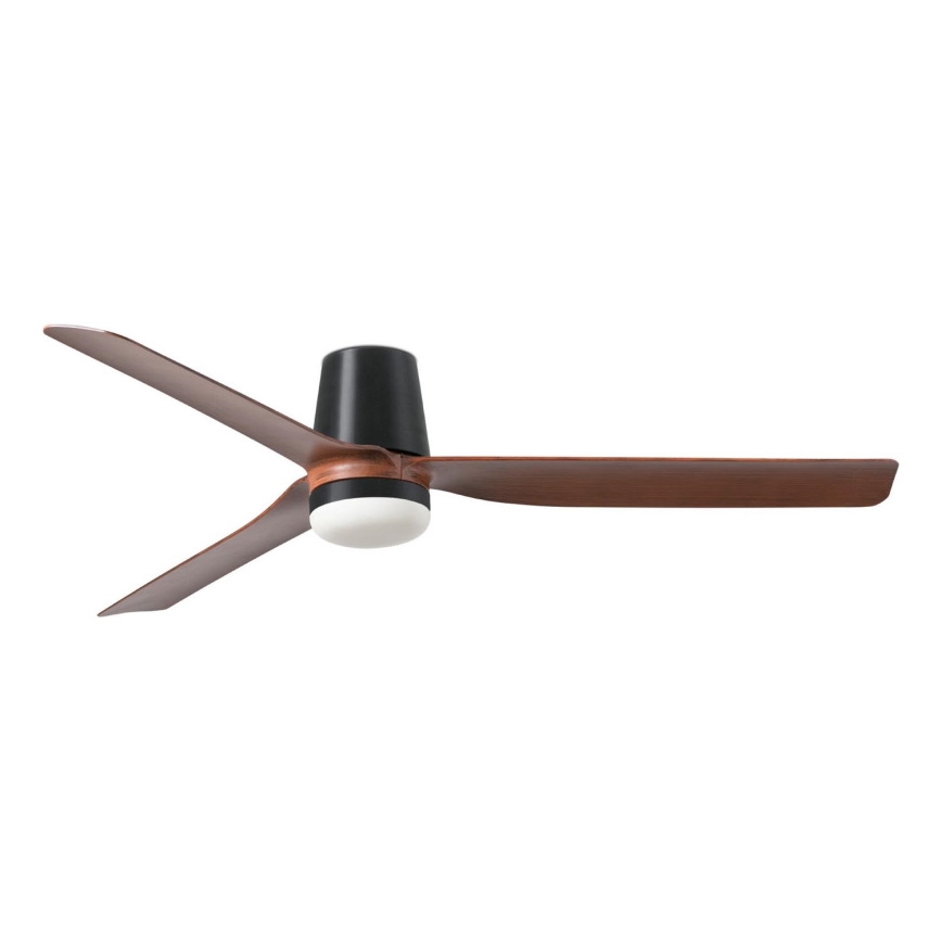 FARO 33831-1TW - LED Dimbar takfläkt PUNT TUB M LED/18W/230V 3000/4200/6500K diameter 130 cm brun/svart + fjärrkontroll