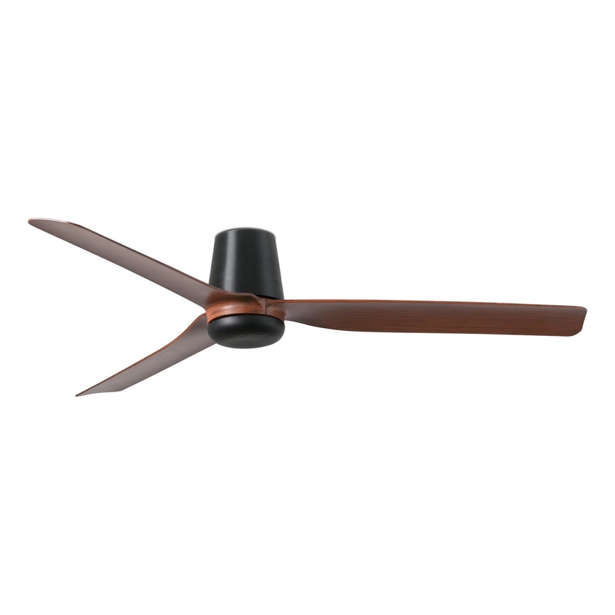 FARO 33831 - Takfläkt PUNT TUB M brun/svart diameter 130 cm + fjärrkontroll