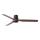 FARO 33831 - Takfläkt PUNT TUB M brun/svart diameter 130 cm + fjärrkontroll