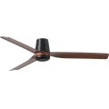 FARO 33831WT - Takfläkt PUNT TUB M brun/svart diameter 132 cm Wi-Fi Tuya + fjärrkontroll