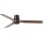 FARO 33831WT - Takfläkt PUNT TUB M brun/svart diameter 132 cm Wi-Fi Tuya + fjärrkontroll