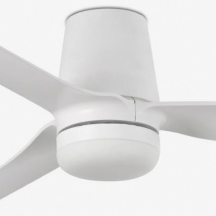 FARO 33832WT-1TW - LED Dimbar takfläkt MINI PUNT TUB S LED/10W/230V 2700/4000/6000K vit diameter 90 cm Wi-Fi Tuya + fjärrkontroll