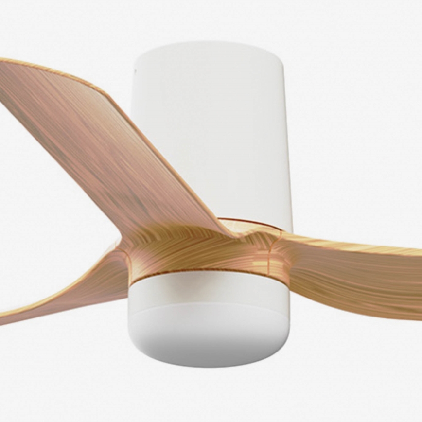 FARO 33833-1TW - LED Dimbar takfläkt MINI PUNT TUB S LED/10W/230V 2700/4000/6000K diameter 90 cm brun/vit + fjärrkontroll