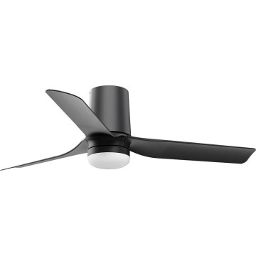 FARO 33834-1TW - LED Dimbar takfläkt MINI PUNT TUB S LED/10W/230V 2700/4000/6000K diameter 90 cm svart + fjärrkontroll