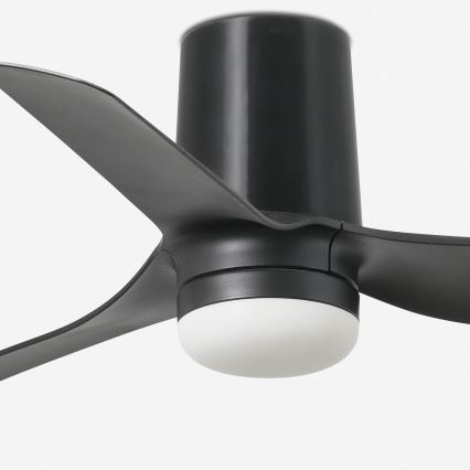 FARO 33834-1TW - LED Dimbar takfläkt MINI PUNT TUB S LED/10W/230V 2700/4000/6000K diameter 90 cm svart + fjärrkontroll