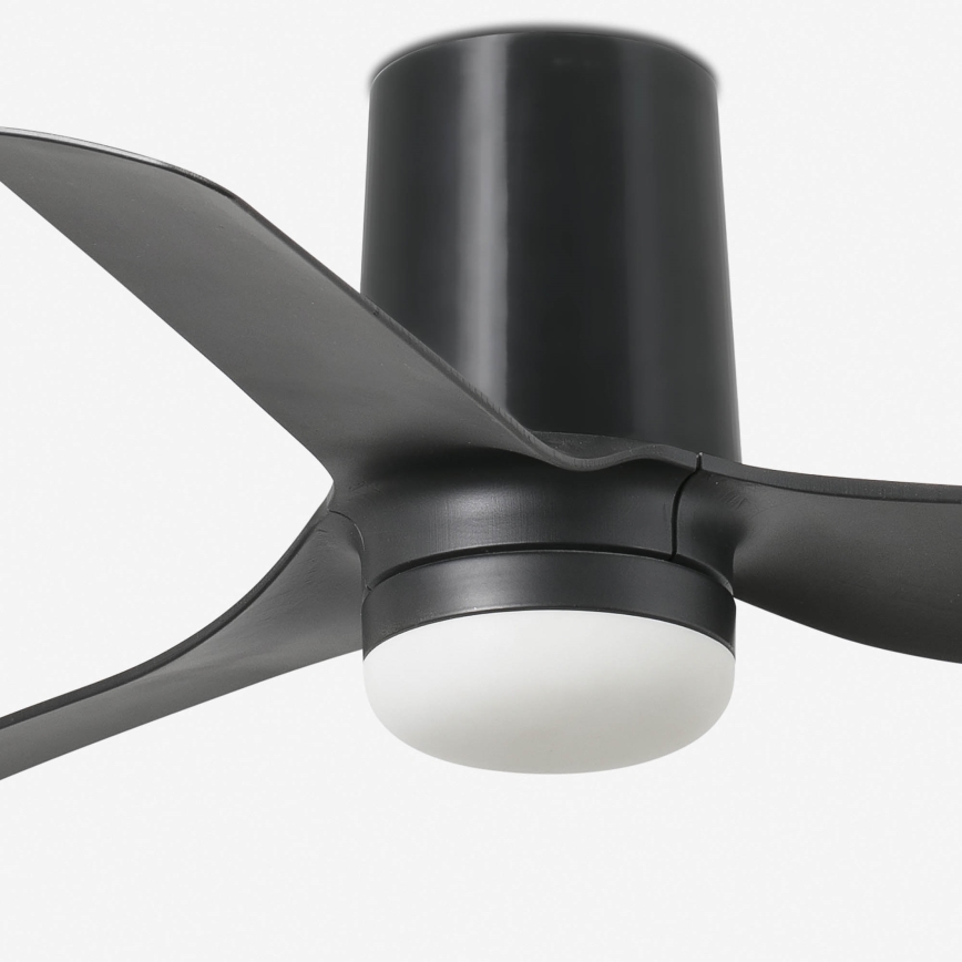 FARO 33834-1TW - LED Dimbar takfläkt MINI PUNT TUB S LED/10W/230V 2700/4000/6000K diameter 90 cm svart + fjärrkontroll