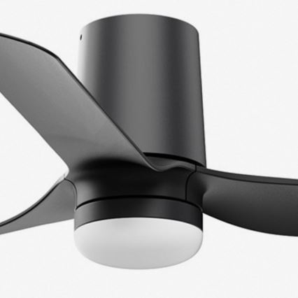 FARO 33834WT-1TW - LED Dimbar takfläkt MINI PUNT TUB S LED/10W/230V 2700/4000/6000K svart diameter 90 cm Wi-Fi Tuya + fjärrkontroll