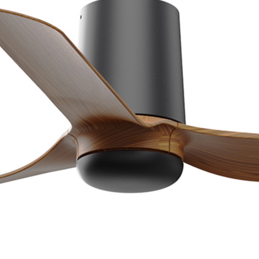 FARO 33835 - Takfläkt MINI PUNT TUB S brun/svart diameter 90 cm + fjärrkontroll