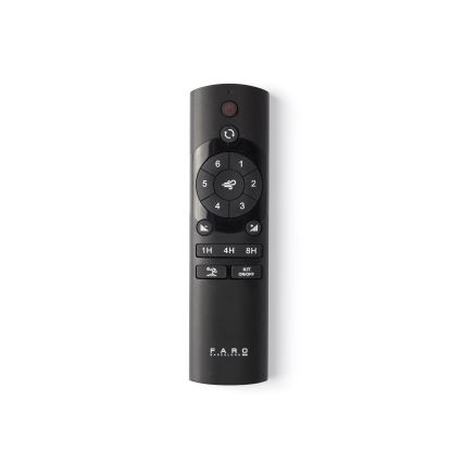 FARO 33835WT-1TW - LED Dimbar takfläkt MINI PUNT TUB S LED/10W/230V 2700/4000/6000K brun/svart diameter 90 cm Wi-Fi Tuya + fjärrkontroll