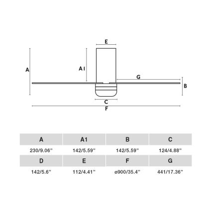 FARO 33835WT-1TW - LED Dimbar takfläkt MINI PUNT TUB S LED/10W/230V 2700/4000/6000K brun/svart diameter 90 cm Wi-Fi Tuya + fjärrkontroll