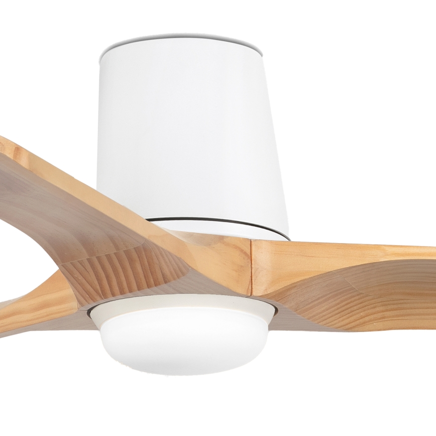 FARO 33836-1TW - LED Dimbar takfläkt HEYWOOD TUB S LED/10W/230V 2700/4000/6000K tall/vit diameter 90 cm + fjärrkontroll