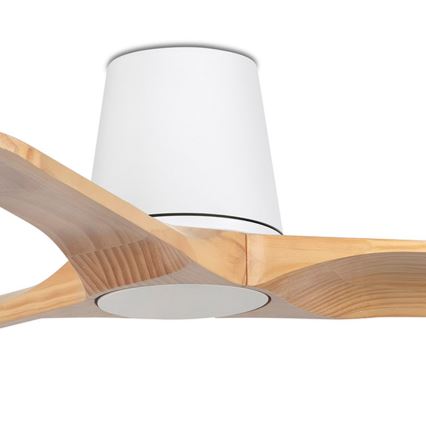 FARO 33836 - Takfläkt HEYWOOD TUB S tall/vit diameter 90 cm + fjärrkontroll
