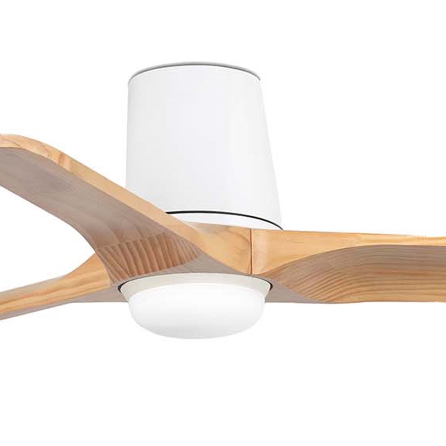 FARO 33836WT-1TW - LED Dimbar takfläkt HEYWOOD TUB S LED/10W/230V 2700/4000/6000K tall/vit diameter 90 cm Wi-Fi Tuya + fjärrkontroll