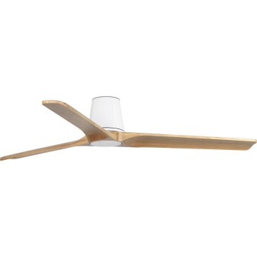 FARO 33838 - Takfläkt HEYWOOD TUB L tall/vit diameter 132 cm + fjärrkontroll