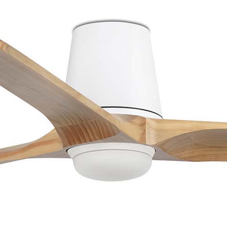 FARO 33838WT-1TW - LED Dimbar takfläkt HEYWOOD TUB L LED/10W/230V 2700/4000/6000K tall/vit diameter 132 cm Wi-Fi Tuya + fjärrkontroll