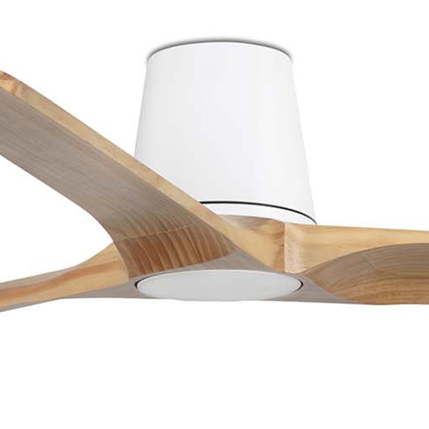 FARO 33838WT - Takfläkt HEYWOOD TUB L tall/vit diameter 132 cm Wi-Fi Tuya + fjärrkontroll