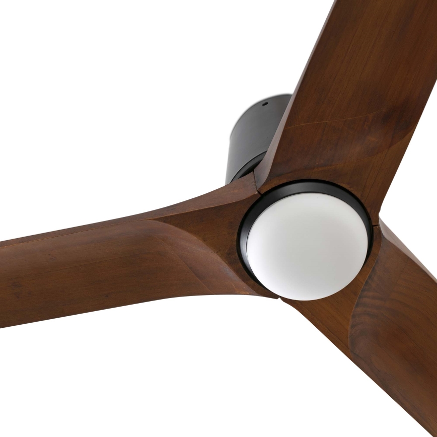 FARO 33839-1TW - LED Dimbar takfläkt HEYWOOD TUB L LED/10W/230V 2700/4000/6000K tall/svart diameter 132 cm + fjärrkontroll