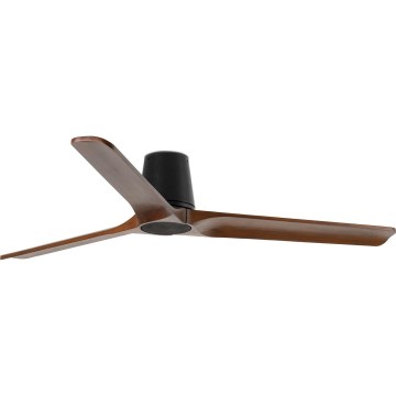 FARO 33839 - Takfläkt HEYWOOD TUB L tall/svart diameter 132 cm + fjärrkontroll