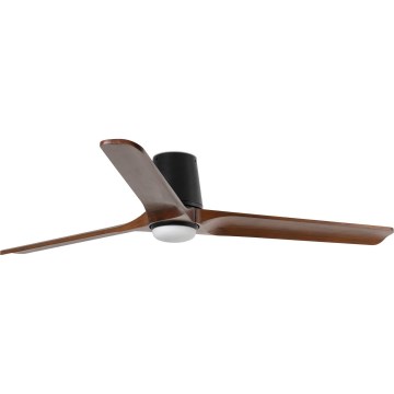 FARO 33839WT-1TW - LED Dimbar takfläkt HEYWOOD TUB L LED/10W/230V 2700/4000/6000K tall/svart diameter 132 cm Wi-Fi Tuya + fjärrkontroll