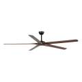 FARO 34190WT - Takfläkt BIGWOOD XL tall/svart diameter 200 cm Wi-Fi Tuya + fjärrkontroll