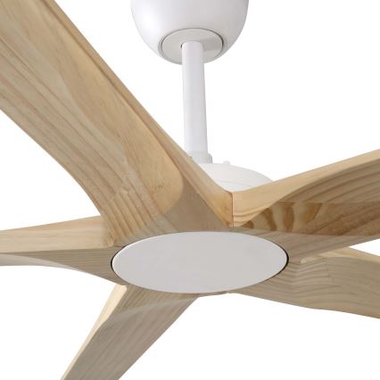 FARO 34191WT - Takfläkt BIGWOOD XL tall/vit Ø 200 cm Wi-Fi Tuya + fjärrkontroll