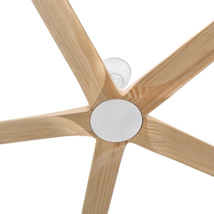 FARO 34191WT - Takfläkt BIGWOOD XL tall/vit Ø 200 cm Wi-Fi Tuya + fjärrkontroll