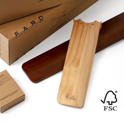 FARO 34191WT - Takfläkt BIGWOOD XL tall/vit Ø 200 cm Wi-Fi Tuya + fjärrkontroll