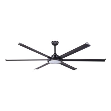FARO 34203-130 - LED takfläkt ROTTERDAM XL LED/32W/230V svart diameter 200 cm + fjärrkontroll