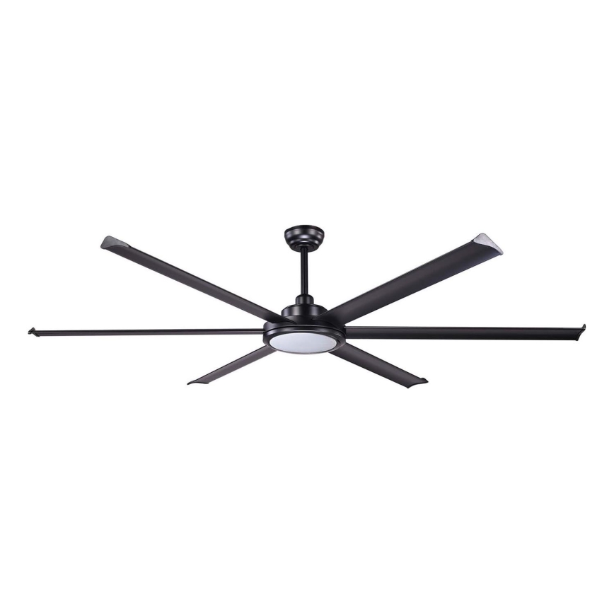 FARO 34203-130 - LED takfläkt ROTTERDAM XL LED/32W/230V svart diameter 200 cm + fjärrkontroll
