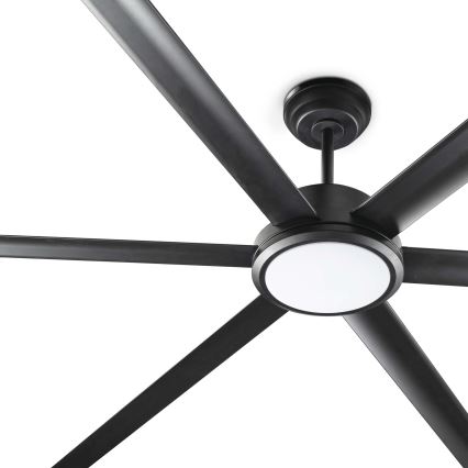 FARO 34207-130 - LED Dimbar takfläkt ROTTERDAM XXL LED/32W/230V svart diameter 250 cm + fjärrkontroll