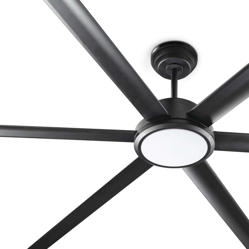 FARO 34207-130 - LED Dimbar takfläkt ROTTERDAM XXL LED/32W/230V svart diameter 250 cm + fjärrkontroll