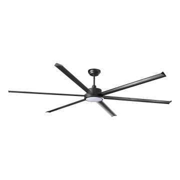 FARO 34207-130 - LED Dimbar takfläkt ROTTERDAM XXL LED/32W/230V svart diameter 250 cm + fjärrkontroll