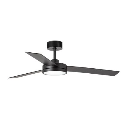 FARO 34261 - LED takfläkt BARTH LED/24W/230V svart + fjärrkontroll