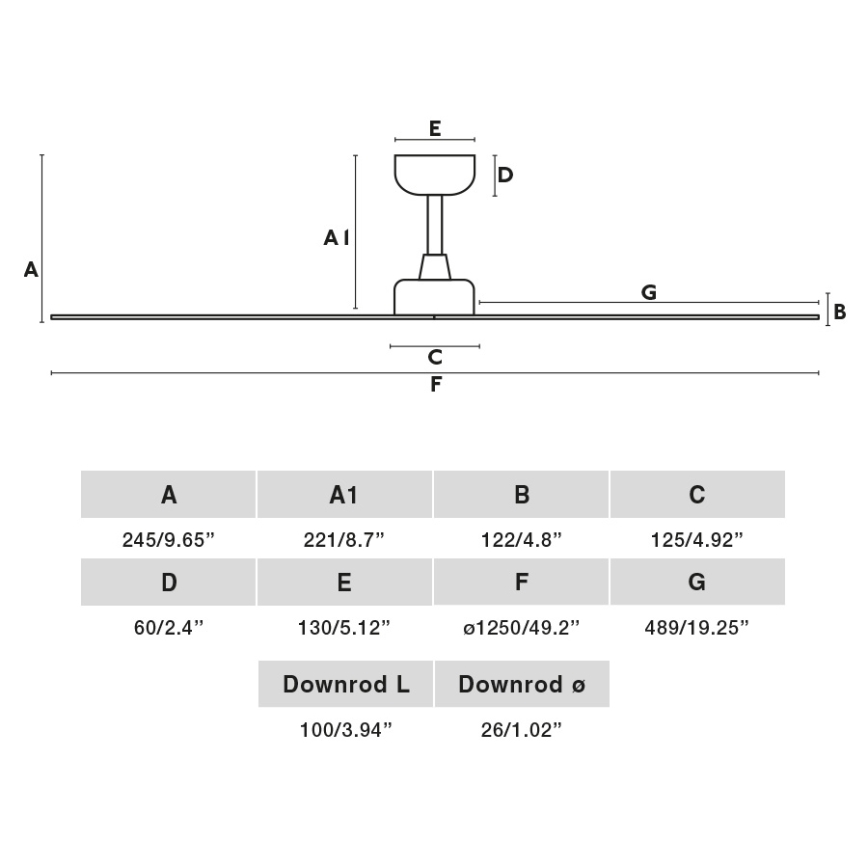 FARO 34274 - Takfläkt MARINE M vit diameter 125 cm IP44 + fjärrkontroll
