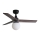 FARO 34278-11L - Takfläkt KLIM S 1xE27/15W/230V valnöt/svart diameter 92,5 cm + fjärrkontroll