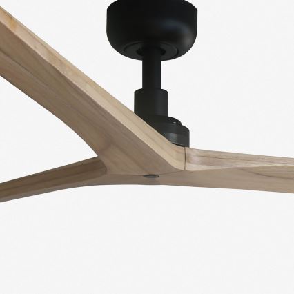 FARO 34282 - Takfläkt KLIM L brun/svart diameter 150 cm + fjärrkontroll