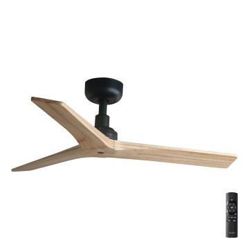 FARO 34284 - Takfläkt KLIM S brun/svart diameter 92,5 cm + fjärrkontroll